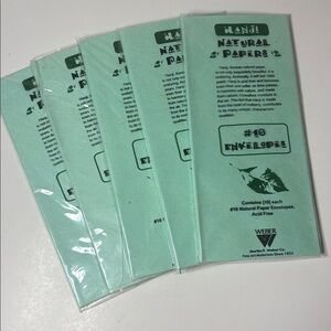 Green Hanji Natural Papers Envelopes